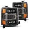 14-15 Chevrolet Silverado NOVA-Series LED Projector Headlights Alpha-Black -Car Light Shop 14 15 chevrolet silverado nova series led projector headlights alpha black 559045