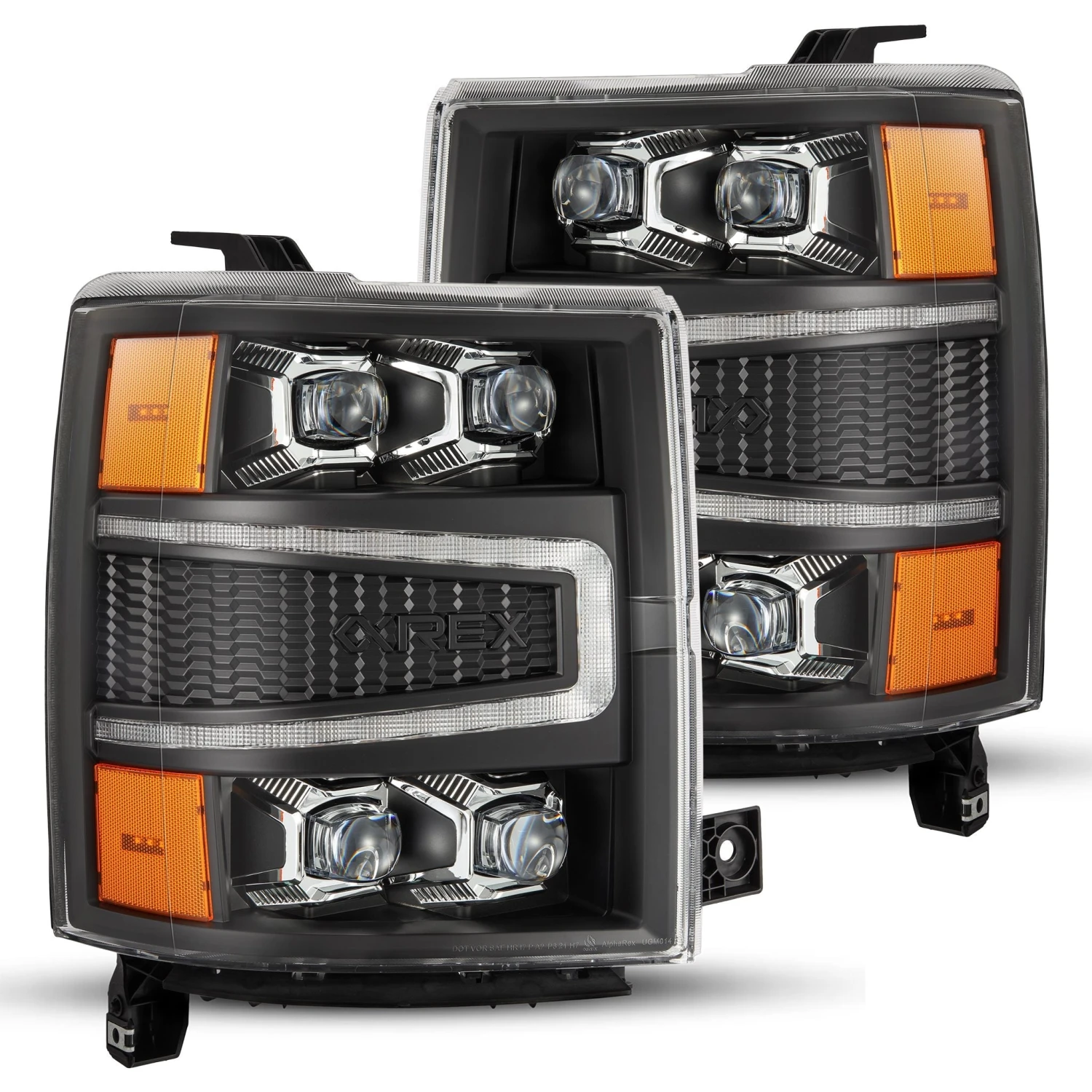 14-15 Chevrolet Silverado NOVA-Series LED Projector Headlights Black 3 14-15 Chevrolet Silverado NOVA-Series LED Projector Headlights Black