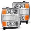 14-15 Chevrolet Silverado NOVA-Series LED Projector Headlights Chrome -Car Light Shop 14 15 chevrolet silverado nova series led projector headlights chrome 625647