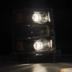 14-15 Chevrolet Silverado PRO-Series Halogen Projector Headlights Black -Car Light Shop 14 15 chevrolet silverado pro series halogen projector headlights black 105741