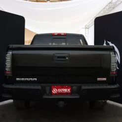 14-18 GMC Sierra 1500/2500HD/3500HD LUXX-Series LED Tail Lights Alpha-Black -Car Light Shop 14 18 gmc sierra 15002500hd3500hd luxx series led tail lights alpha black 450280