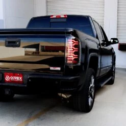 14-18 GMC Sierra 1500/2500HD/3500HD LUXX-Series LED Tail Lights Black -Car Light Shop 14 18 gmc sierra 15002500hd3500hd luxx series led tail lights black 481807