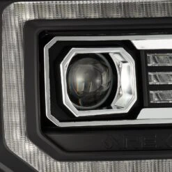 14-18 GMC Sierra LUXX-Series LED Projector Headlights Black -Car Light Shop 14 18 gmc sierra luxx series led projector headlights black 594294