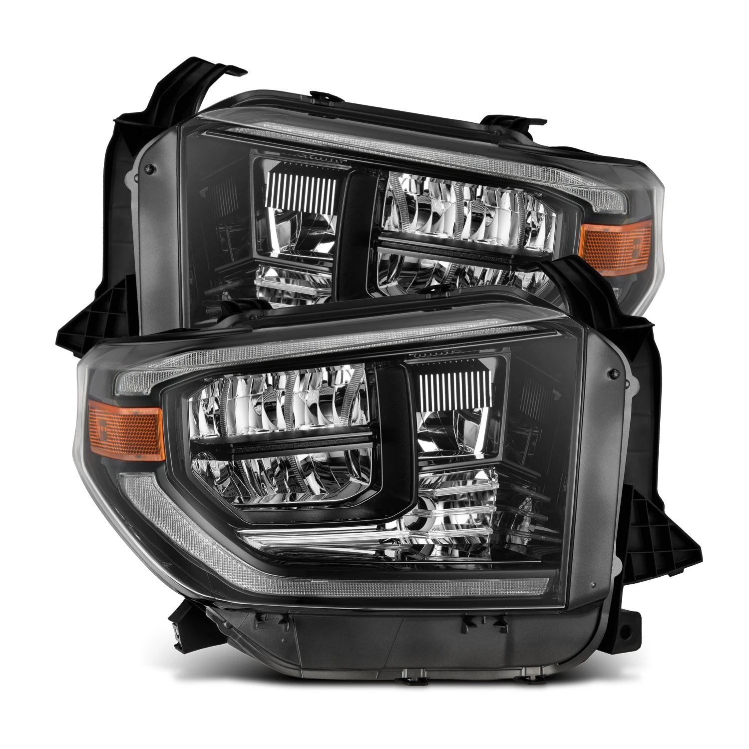 14-21 Toyota Tundra MK II LUXX-Series LED Crystel Headlights Alpha-Black 3 14-21 Toyota Tundra MK II LUXX-Series LED Crystel Headlights Alpha-Black