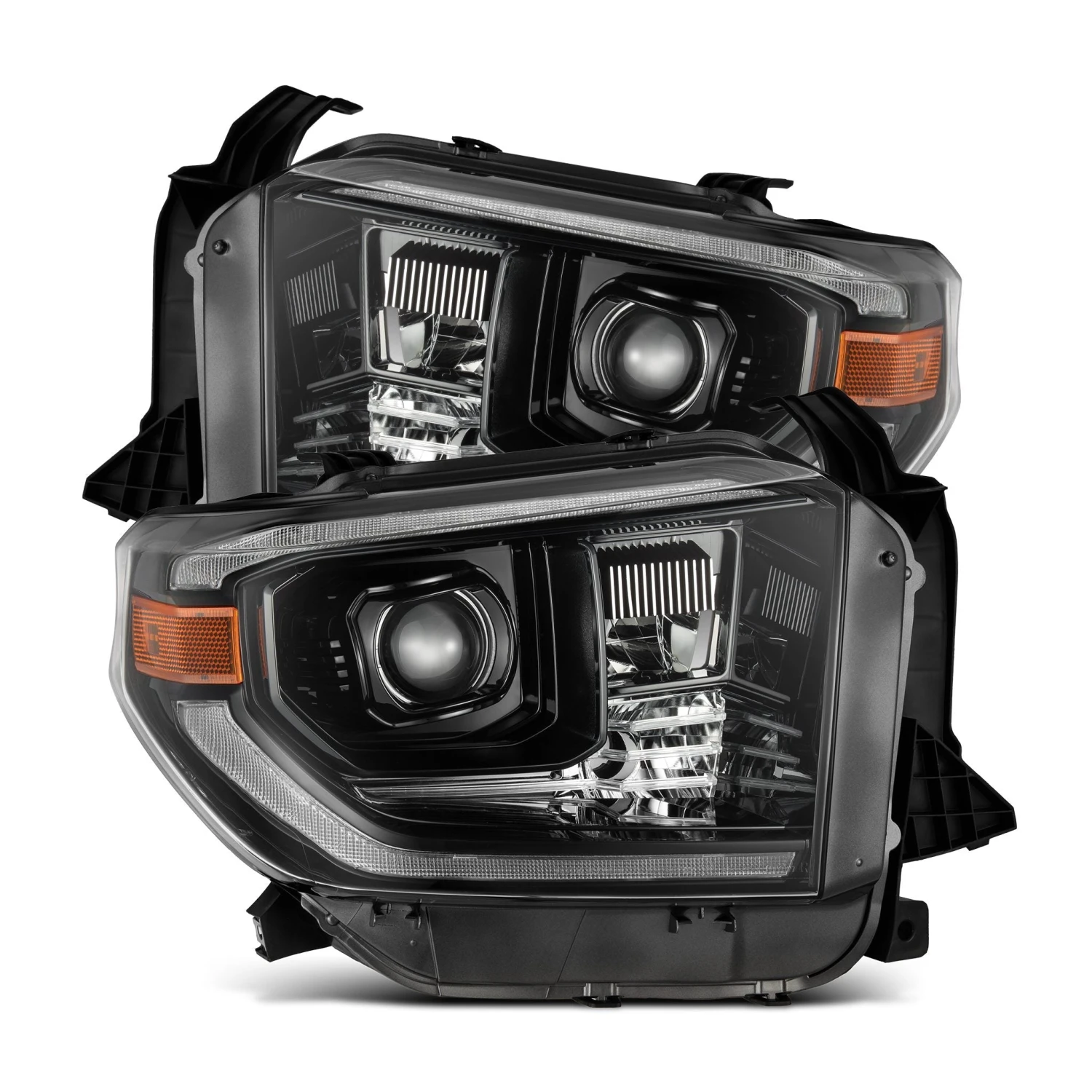 14-21 Toyota Tundra MK II LUXX-Series LED Projector Headlights Alpha-Black 3 14-21 Toyota Tundra MK II LUXX-Series LED Projector Headlights Alpha-Black