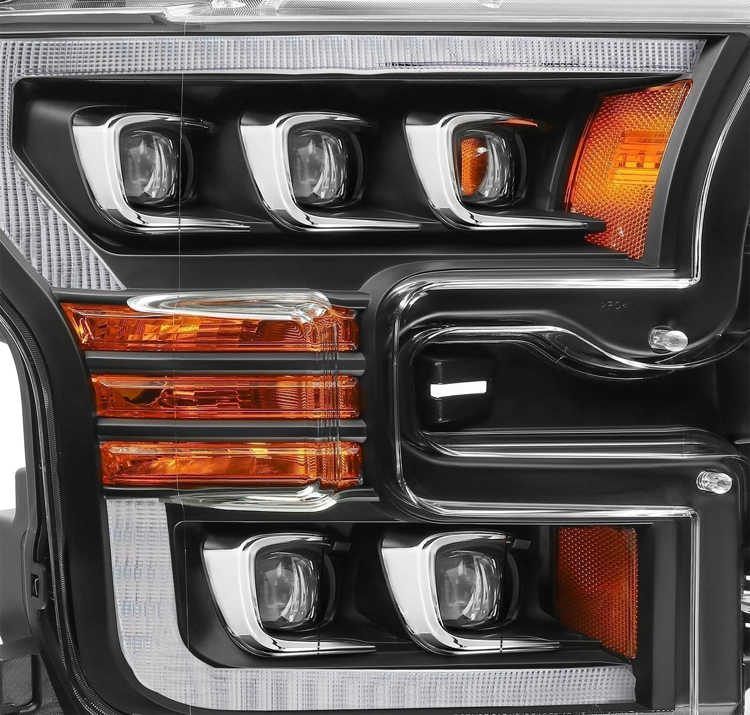 15-17 Ford F150 / 17-20 F150 Raptor NOVA-Series LED Projector Headlights Black 4 15-17 Ford F150 / 17-20 F150 Raptor NOVA-Series LED Projector Headlights Black - Image 2