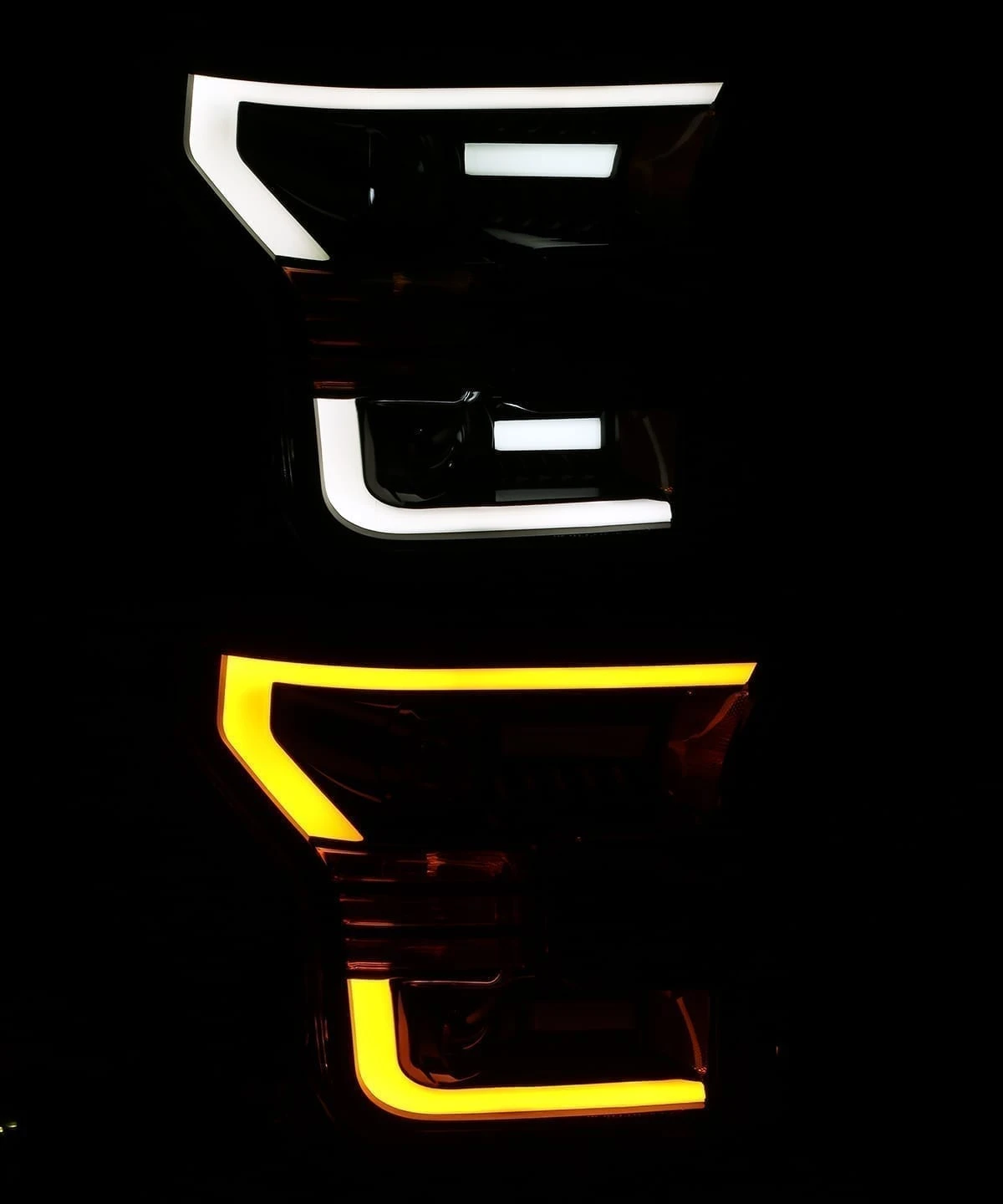 15-17 Ford F150 / 17-20 Ford F150 Raptor LUXX-Series LED Projector Headlights Jet Black 6 15-17 Ford F150 / 17-20 Ford F150 Raptor LUXX-Series LED Projector Headlights Jet Black - Image 4
