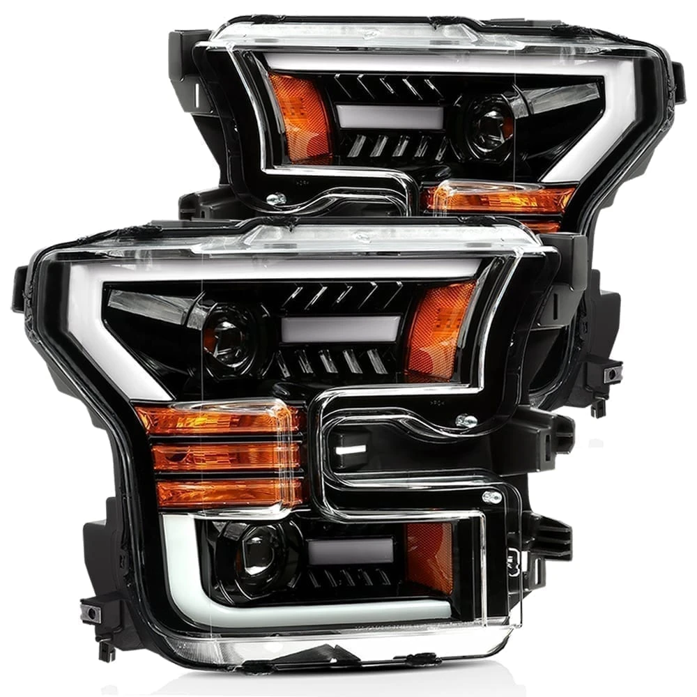 15-17 Ford F150 / 17-20 Ford F150 Raptor LUXX-Series LED Projector Headlights Jet Black 3 15-17 Ford F150 / 17-20 Ford F150 Raptor LUXX-Series LED Projector Headlights Jet Black