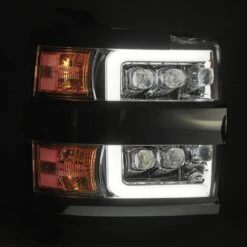 15-19 Chevrolet Silverado 2500HD/3500HD MK II NOVA-Series LED Projector Headlights Chrome -Car Light Shop 15 19 chevrolet silverado 2500hd3500hd mk ii nova series led projector headlights chrome 247295