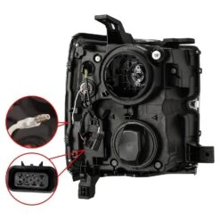 15-19 Chevrolet Silverado 2500HD/3500HD PRO-Series Halogen Projector Headlights Black -Car Light Shop 15 19 chevrolet silverado 2500hd3500hd pro series halogen projector headlights black 315960