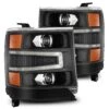 16-18 Chevrolet Silverado 1500 LUXX-Series LED Projector Headlights Black -Car Light Shop 16 18 chevrolet silverado 1500 luxx series led projector headlights black 219374