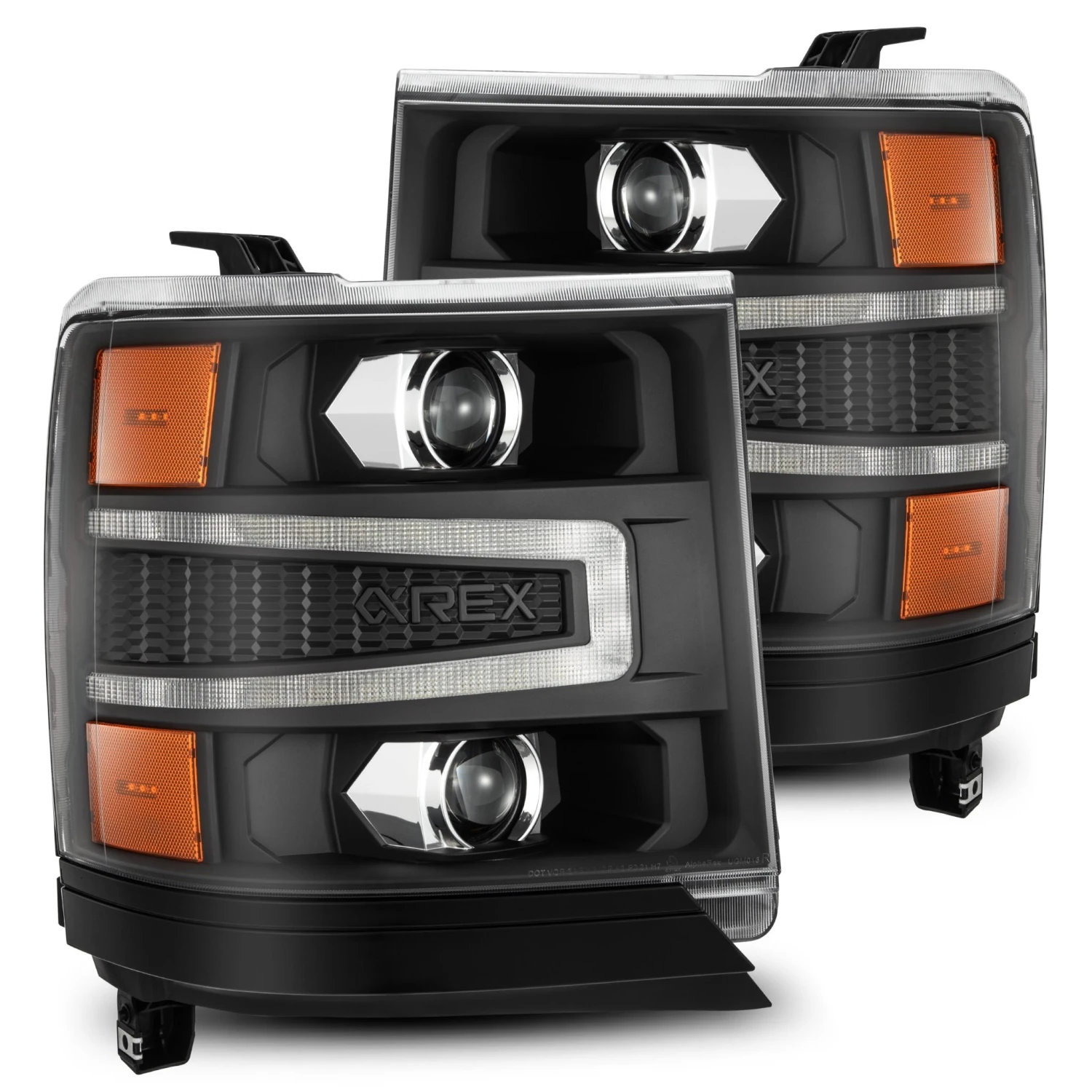 16-18 Chevrolet Silverado 1500 LUXX-Series LED Projector Headlights Black 3 16-18 Chevrolet Silverado 1500 LUXX-Series LED Projector Headlights Black