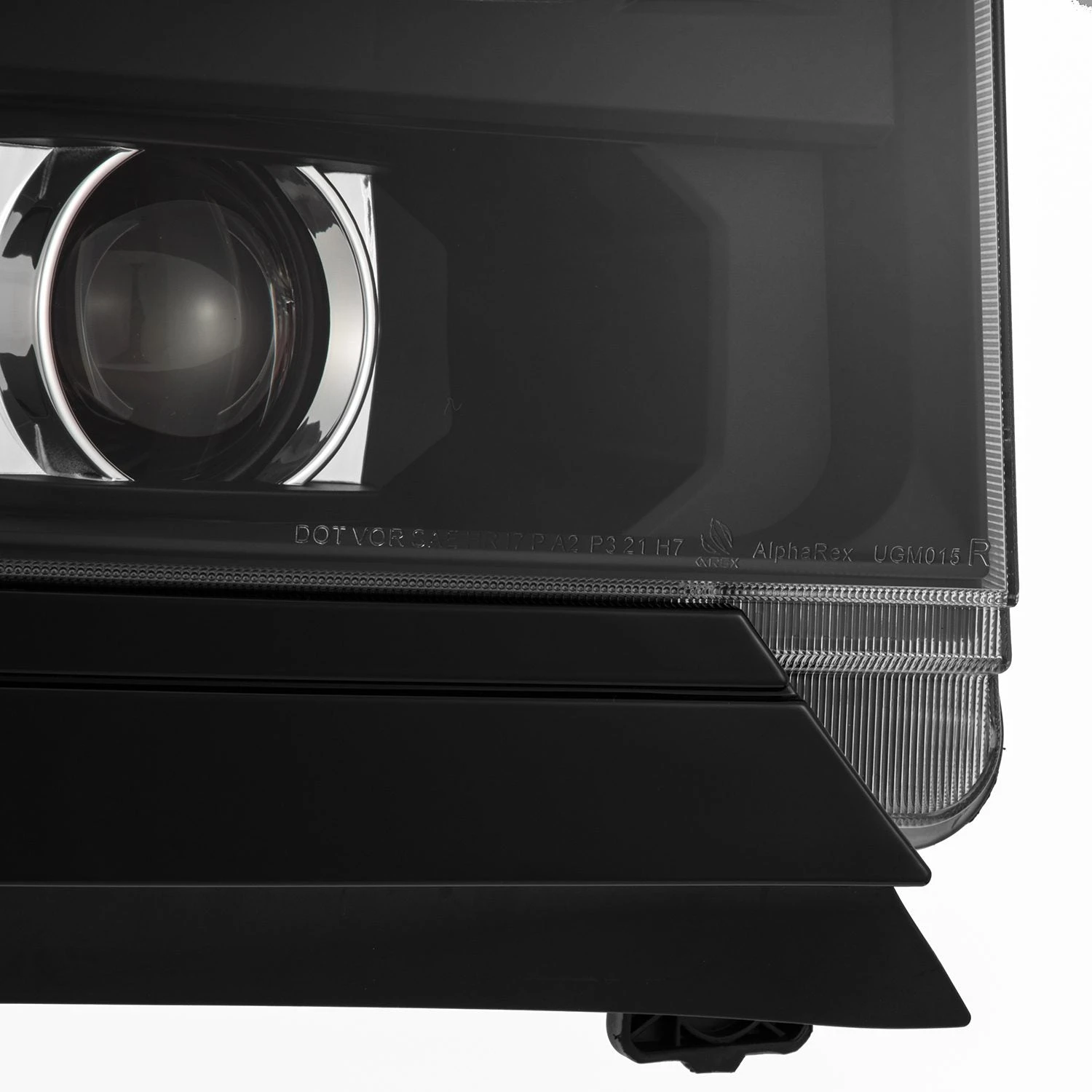 16-18 Chevrolet Silverado 1500 LUXX-Series LED Projector Headlights Black 4 16-18 Chevrolet Silverado 1500 LUXX-Series LED Projector Headlights Black - Image 2