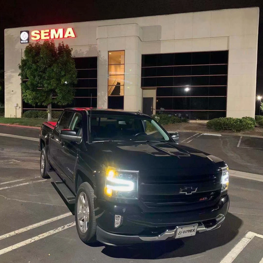 16-18 Chevrolet Silverado 1500 NOVA-Series LED Projector Headlights Black 4 16-18 Chevrolet Silverado 1500 NOVA-Series LED Projector Headlights Black - Image 2