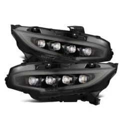 16-21 Honda Civic NOVA-Series LED Projector Headlights Alpha-Black