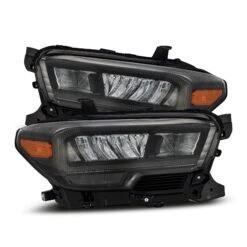 16-23 Toyota Tacoma LUXX-Series LED Crystal Headlights Alpha-Black