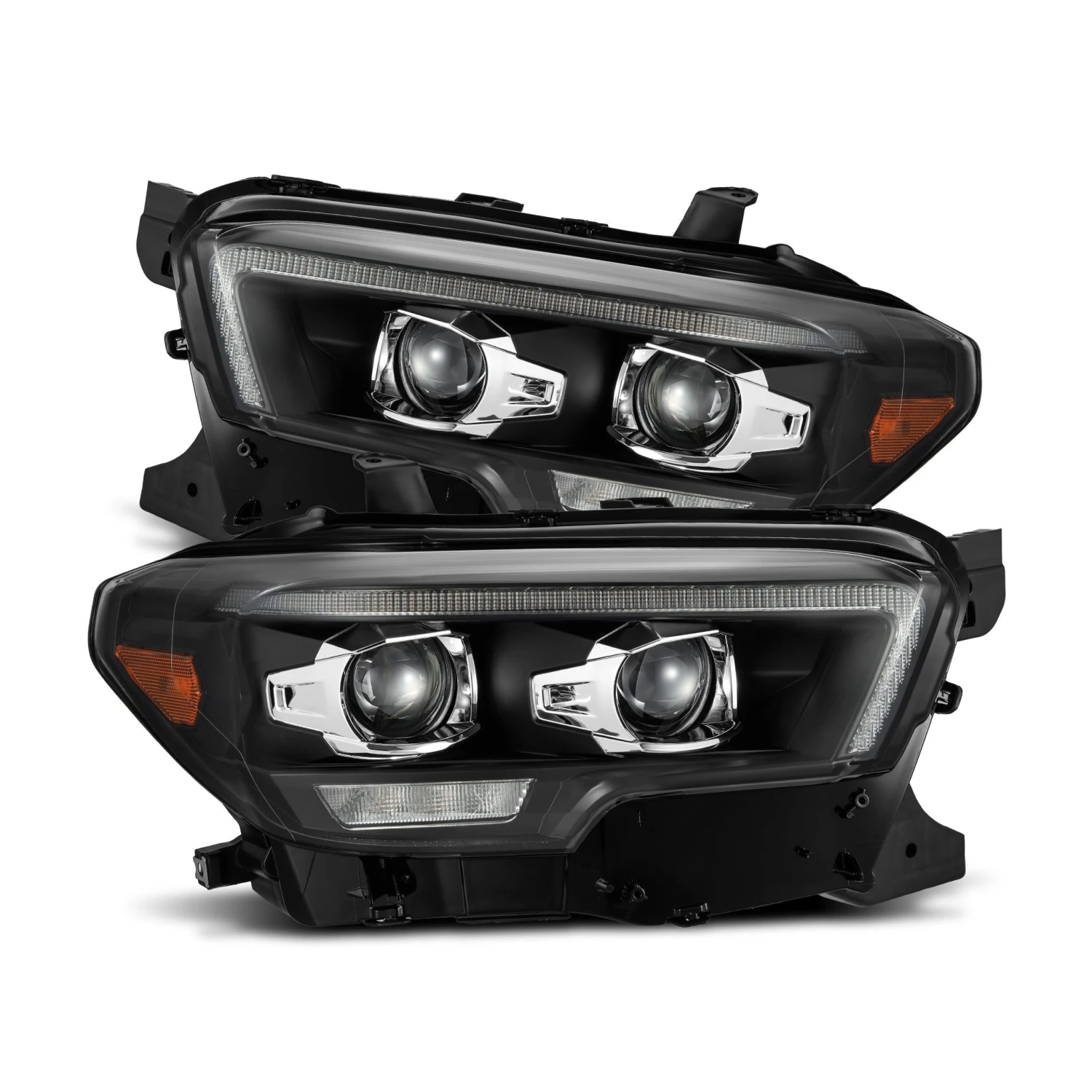 16-23 Toyota Tacoma MK II PRO-Series Halogen Projector Headlights Black 3 16-23 Toyota Tacoma MK II PRO-Series Halogen Projector Headlights Black