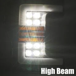 17-19 Ford Super Duty NOVA-Series LED Projector Headlights Jet Black -Car Light Shop 17 19 ford super duty nova series led projector headlights jet black 881856