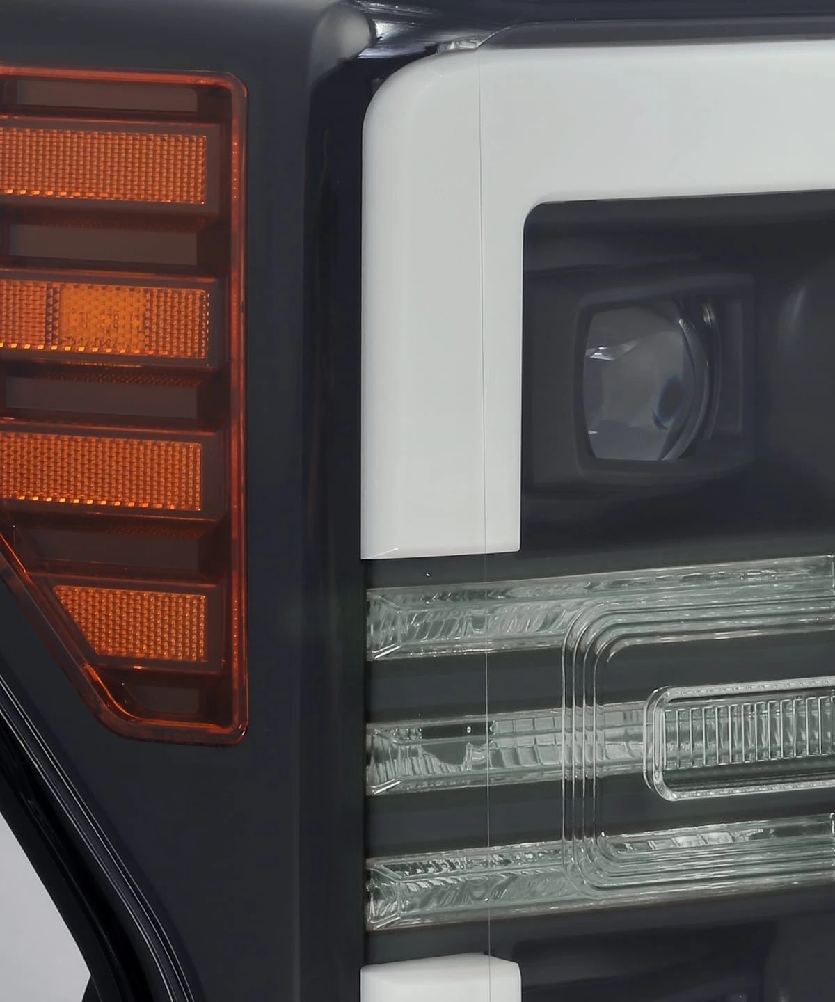 17-19 Ford Super Duty PRO-Series Halogen Projector Headlights Black 4 17-19 Ford Super Duty PRO-Series Halogen Projector Headlights Black - Image 2