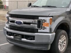 17-19 Ford Super Duty PRO-Series Halogen Projector Headlights Chrome -Car Light Shop 17 19 ford super duty pro series halogen projector headlights chrome 292516