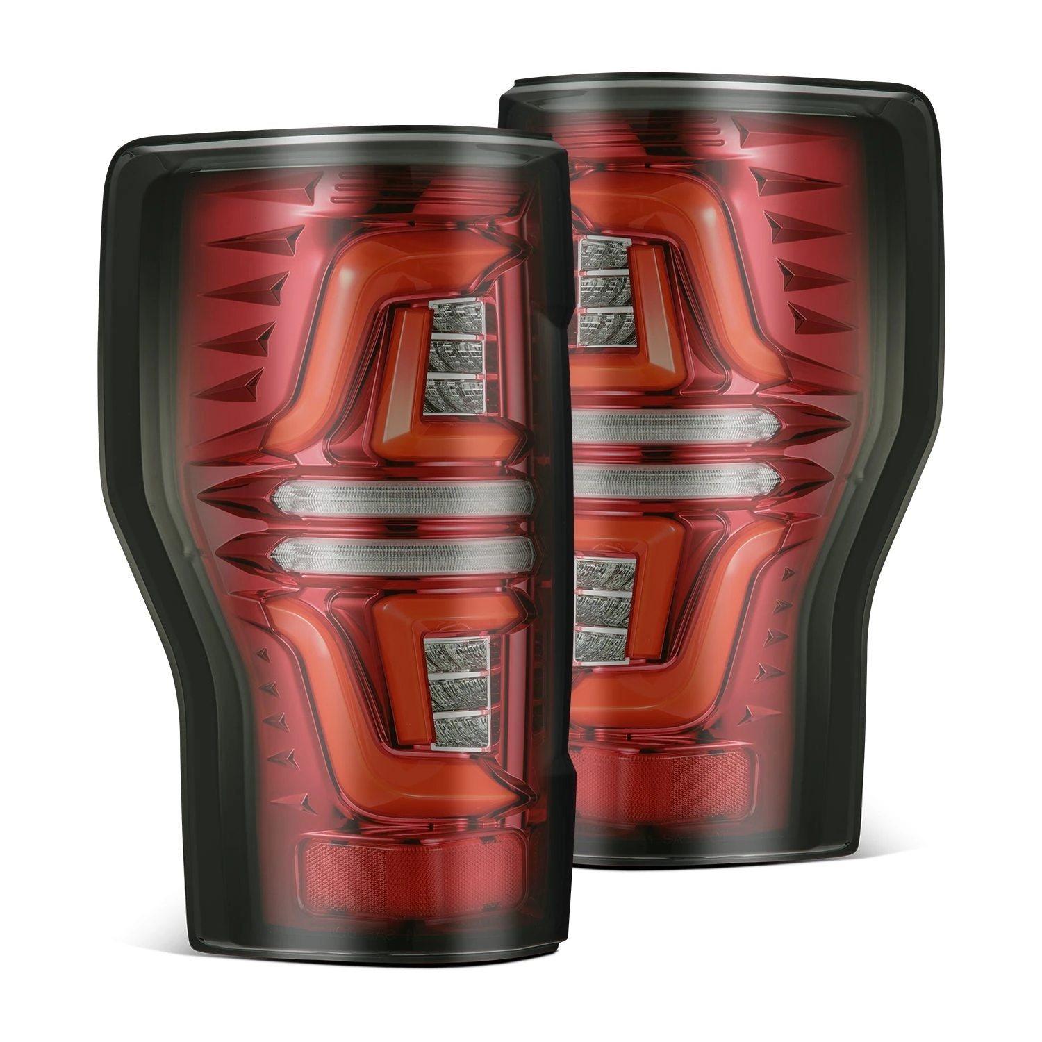 17-19 Ford Super Duty PRO-Series LED Tail Lights Red Smoke 3 17-19 Ford Super Duty PRO-Series LED Tail Lights Red Smoke