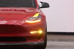 17-23 Tesla Model 3 / 20-24 Model Y DoubleTap Dual Color LED Projector Fog Lights -Car Light Shop 17 23 tesla model 3 20 24 model y doubletap dual color led projector fog lights 934331