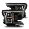 18-20 Ford F150 (MK II 14th Gen Style) LUXX-Series LED Projector Headlights Black -Car Light Shop 18 20 ford f150 mk ii 14th gen style luxx series led projector headlights black 638876