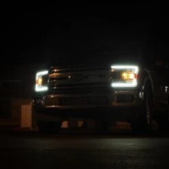 18-20 Ford F150 NOVA-Series LED Projector Headlights Alpha-Black -Car Light Shop 18 20 ford f150 nova series led projector headlights alpha black 449231