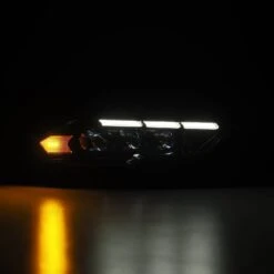 18-23 Ford Mustang MK II NOVA-Series LED Projector Headlights Alpha-Black -Car Light Shop 18 23 ford mustang mk ii nova series led projector headlights alpha black 895900