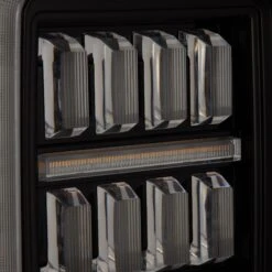 18-24 Jeep Wrangler JL NOVA-Series Prismatic LED Tail Lights Alpha-Black -Car Light Shop 18 24 jeep wrangler jl nova series prismatic led tail lights alpha black 732464