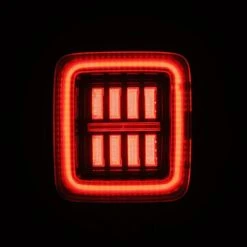 18-24 Jeep Wrangler JL NOVA-Series Prismatic LED Tail Lights Alpha-Black -Car Light Shop 18 24 jeep wrangler jl nova series prismatic led tail lights alpha black 822482