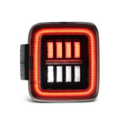 18-24 Jeep Wrangler JL NOVA-Series Prismatic LED Tail Lights Alpha-Black -Car Light Shop 18 24 jeep wrangler jl nova series prismatic led tail lights alpha black 895235