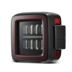 18-24 Jeep Wrangler JL NOVA-Series Prismatic LED Tail Lights Black-Red -Car Light Shop 18 24 jeep wrangler jl nova series prismatic led tail lights black red 252024