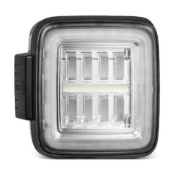 18-24 Jeep Wrangler JL NOVA-Series Prismatic LED Tail Lights Clear -Car Light Shop 18 24 jeep wrangler jl nova series prismatic led tail lights clear 677044