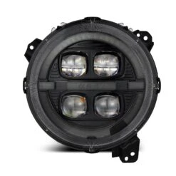 18-24 Jeep Wrangler JL/Gladiator JT NOVA-Series LED Projector Headlights Alpha-black -Car Light Shop 18 24 jeep wrangler jlgladiator jt nova series led projector headlights alpha black 906610