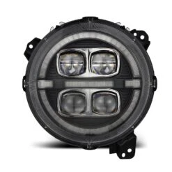 18-24 Jeep Wrangler JL/Gladiator JT NOVA-Series LED Projector Headlights Black -Car Light Shop 18 24 jeep wrangler jlgladiator jt nova series led projector headlights black 386861