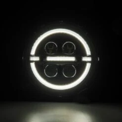 18-24 Jeep Wrangler JL/Gladiator JT NOVA-Series LED Projector Headlights Black -Car Light Shop 18 24 jeep wrangler jlgladiator jt nova series led projector headlights black 531578