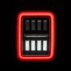 19-24 Jeep Gladiator JT NOVA-Series Prismatic LED Tail Lights Alpha-Black -Car Light Shop 19 24 jeep gladiator jt nova series prismatic led tail lights alpha black 209848