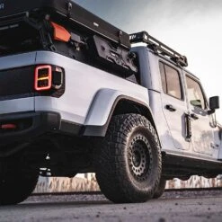 19-24 Jeep Gladiator JT NOVA-Series Prismatic LED Tail Lights Alpha-Black -Car Light Shop 19 24 jeep gladiator jt nova series prismatic led tail lights alpha black 338649