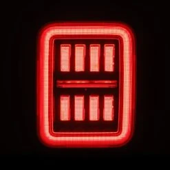 19-24 Jeep Gladiator JT NOVA-Series Prismatic LED Tail Lights Alpha-Black -Car Light Shop 19 24 jeep gladiator jt nova series prismatic led tail lights alpha black 994247