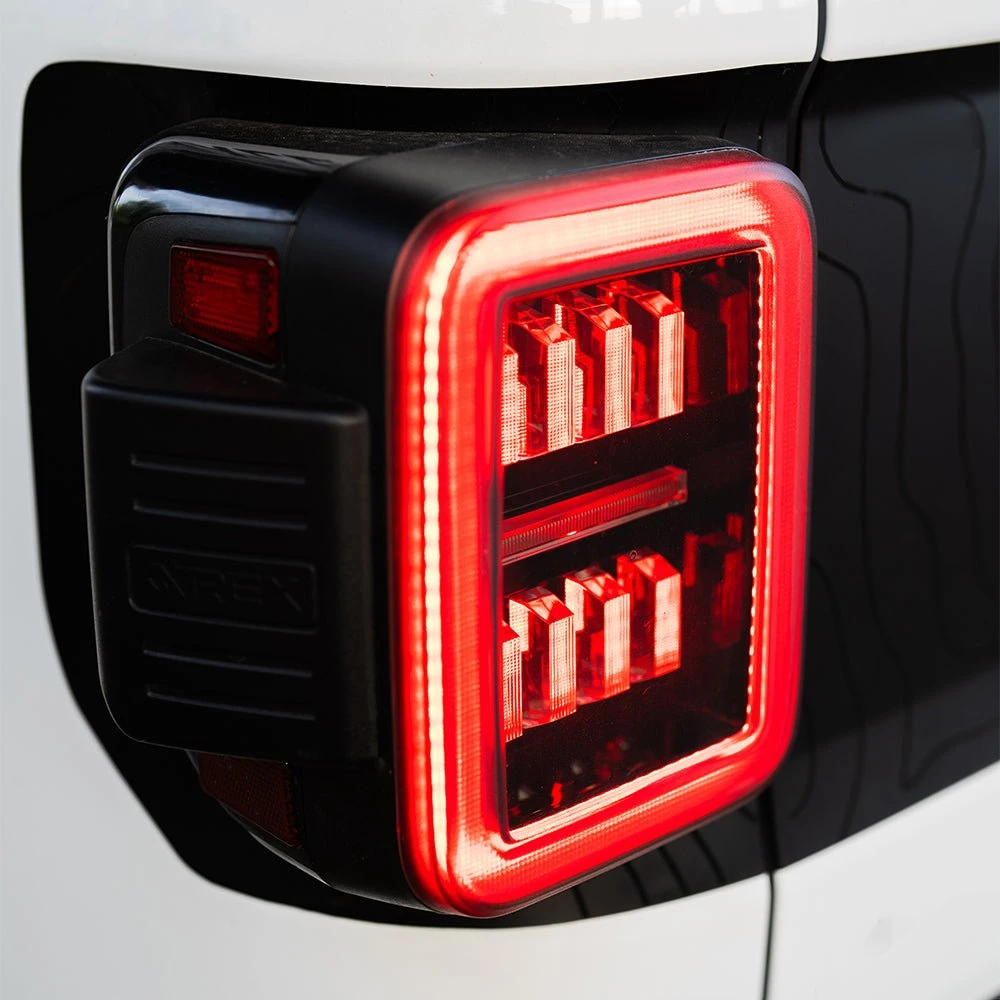 19-24 Jeep Gladiator JT NOVA-Series Prismatic LED Tail Lights Black-Red 9 19-24 Jeep Gladiator JT NOVA-Series Prismatic LED Tail Lights Black-Red - Image 7