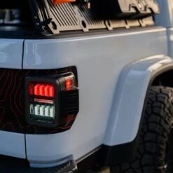 19-24 Jeep Gladiator JT NOVA-Series Prismatic LED Tail Lights Black-Red 24 19-24 Jeep Gladiator JT NOVA-Series Prismatic LED Tail Lights Black-Red -Car Light Shop 19 24 jeep gladiator jt nova series prismatic led tail lights black red 860411