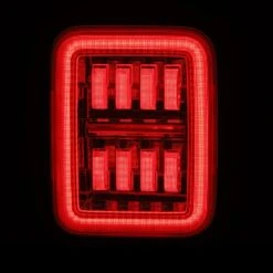 19-24 Jeep Gladiator JT NOVA-Series Prismatic LED Tail Lights Chrome -Car Light Shop 19 24 jeep gladiator jt nova series prismatic led tail lights chrome 465719