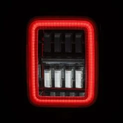 19-24 Jeep Gladiator JT NOVA-Series Prismatic LED Tail Lights Chrome -Car Light Shop 19 24 jeep gladiator jt nova series prismatic led tail lights chrome 572511