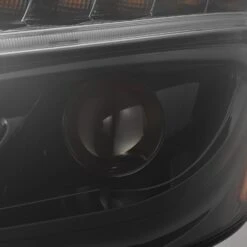 19-24 Mercedes-Benz Sprinter LUXX-Series LED Projector Headlights Alpha-Black -Car Light Shop 19 24 mercedes benz sprinter luxx series led projector headlights alpha black 601618