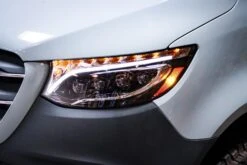 19-24 Mercedes-Benz Sprinter NOVA-Series LED Projector Headlights Alpha-Black -Car Light Shop 19 24 mercedes benz sprinter nova series led projector headlights alpha black 574984