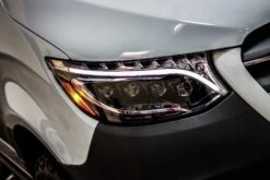 19-24 Mercedes-Benz Sprinter NOVA-Series LED Projector Headlights Alpha-Black -Car Light Shop 19 24 mercedes benz sprinter nova series led projector headlights alpha black 866481