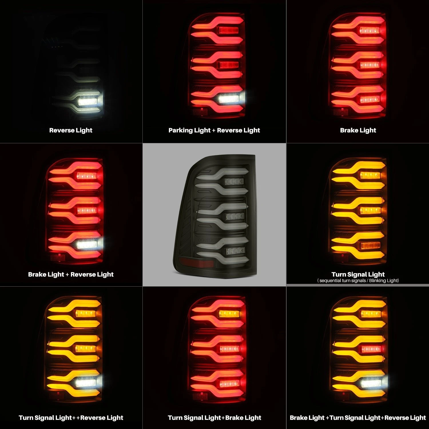 19-24 Ram 1500 LUXX-Series LED Tail Lights Black 11 19-24 Ram 1500 LUXX-Series LED Tail Lights Black - Image 9
