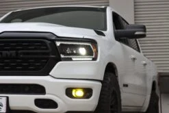 19-24 Ram 1500 (MK II 2500 Style) LUXX-Series LED Projector Headlights Alpha-Black -Car Light Shop 19 24 ram 1500 mk ii 2500 style luxx series led projector headlights alpha black 764814