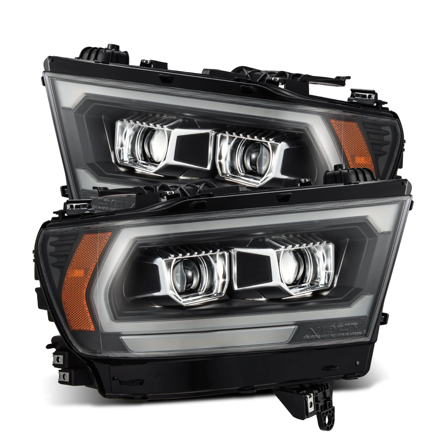 19-24 Ram 1500 (MK II 2500 Style) LUXX-Series LED Projector Headlights Black 3 19-24 Ram 1500 (MK II 2500 Style) LUXX-Series LED Projector Headlights Black